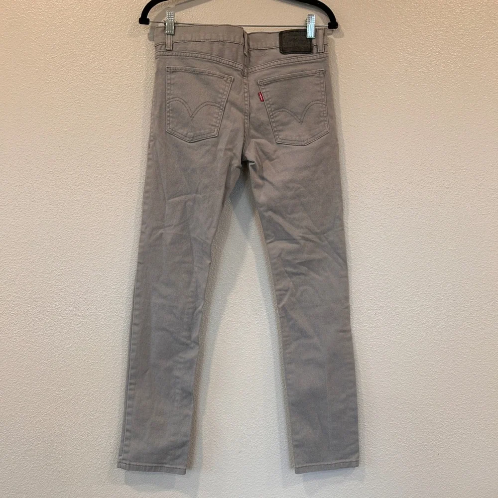 Levis 510 Skinny Fit Grey Jeans Mens‎ 28x28 Solid Casual Denim Pants